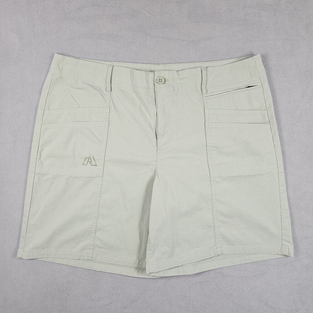 Eddie Bauer First Ascent Hiking Shorts Womens 16 Light Green Utility‎ Trail